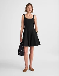 Seamed Open Squareneck Mini Dress | Madewell