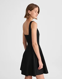 Seamed Open Squareneck Mini Dress | Madewell