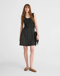 Ruffled Scoopneck Midi Dress Dot | Madewell