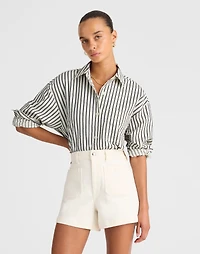 Straight-Hem Shirt Seersucker | Madewell
