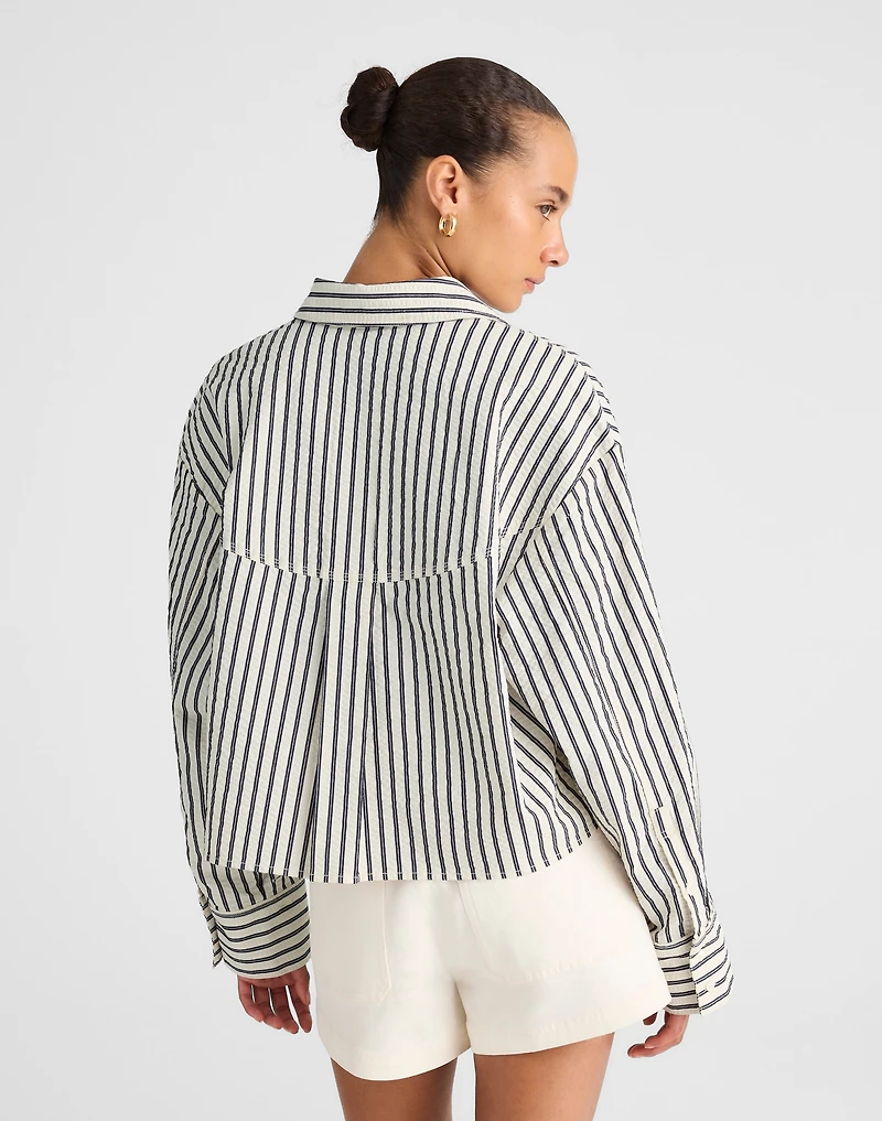 Straight-Hem Shirt Seersucker | Madewell