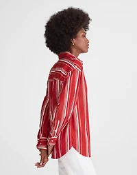 Oversized Button-Up Shirt Poplin | Madewell