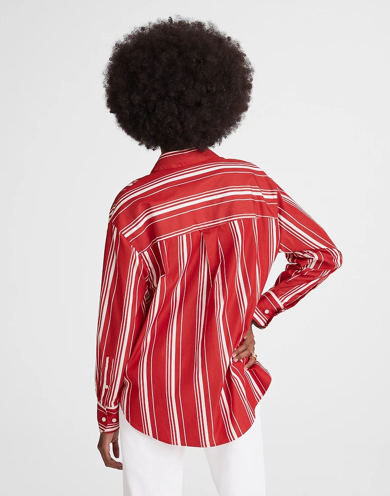 Oversized Button-Up Shirt in Poplin | Madewell