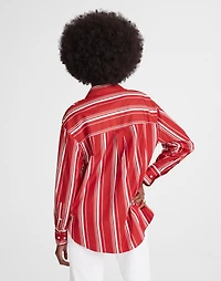 Oversized Button-Up Shirt Poplin | Madewell