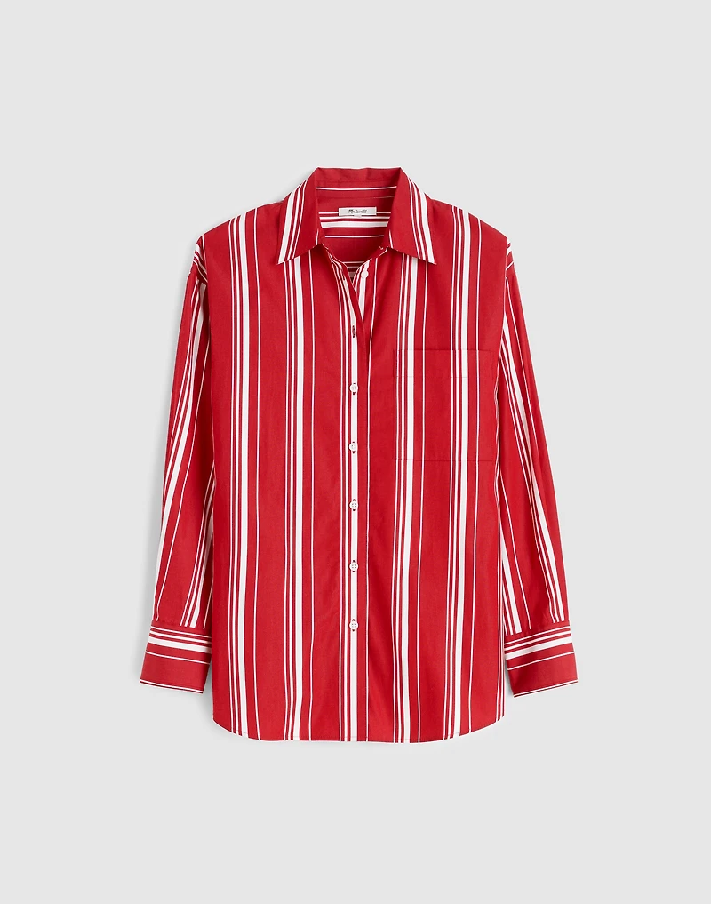 Oversized Button-Up Shirt in Poplin | Madewell