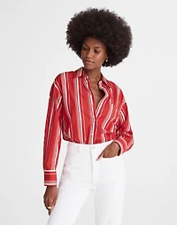 Oversized Button-Up Shirt Poplin | Madewell