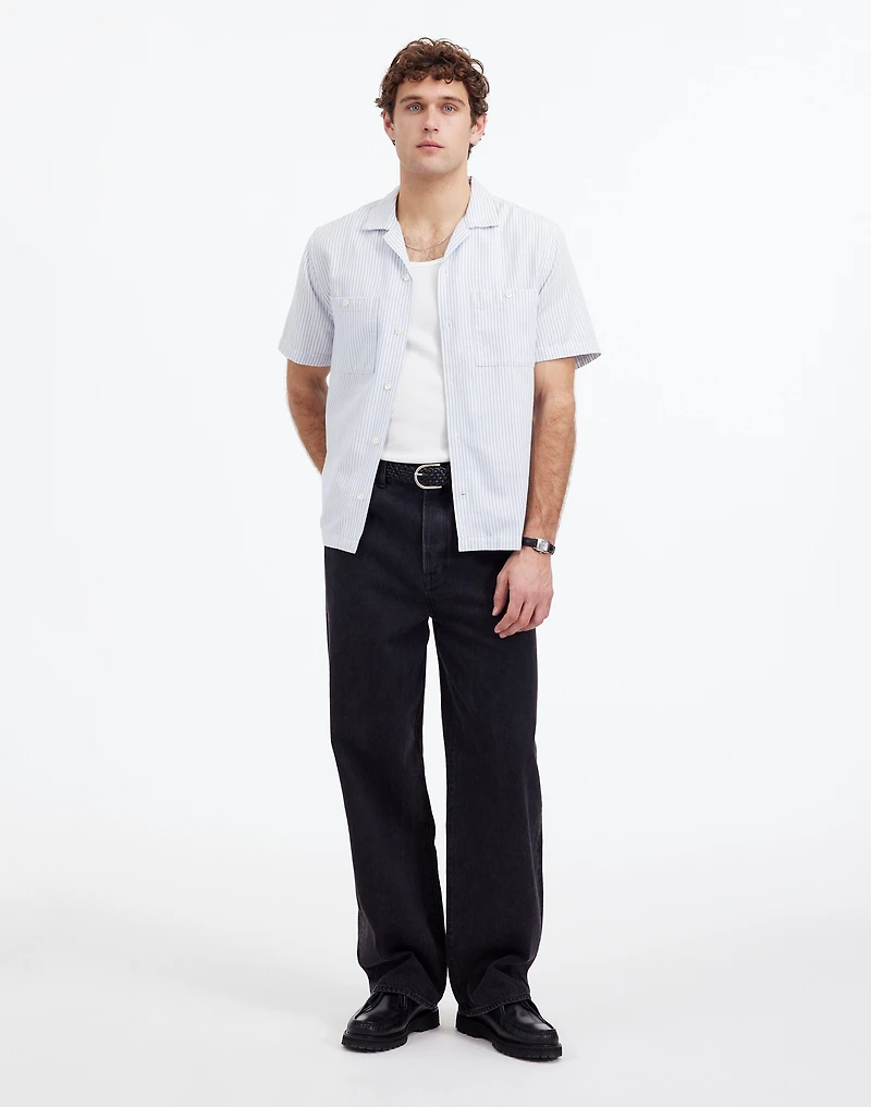 Camp Collar Short-Sleeve Shirt in Everyday Twill | Madewell