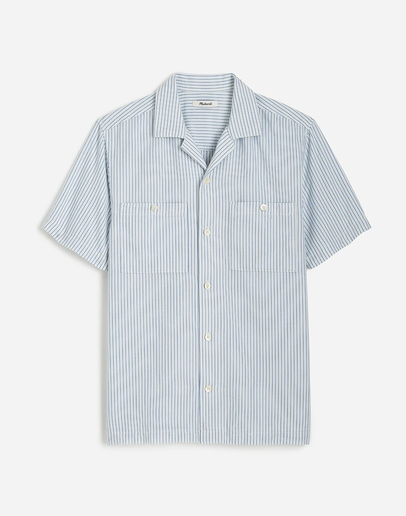 Camp Collar Short-Sleeve Shirt in Everyday Twill | Madewell