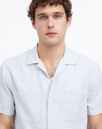 Camp Collar Short-Sleeve Shirt in Everyday Twill | Madewell