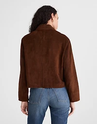 Boxy-Crop Jacket Suede | Madewell