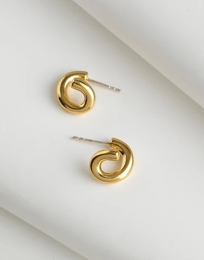 Demi-Fine Twisted Huggie Hoop Earrings | Madewell