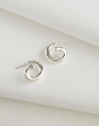 Demi-Fine Twisted Hoop Earrings | Madewell