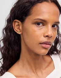 Demi-Fine Turquoise Dotted Stud Earrings | Madewell