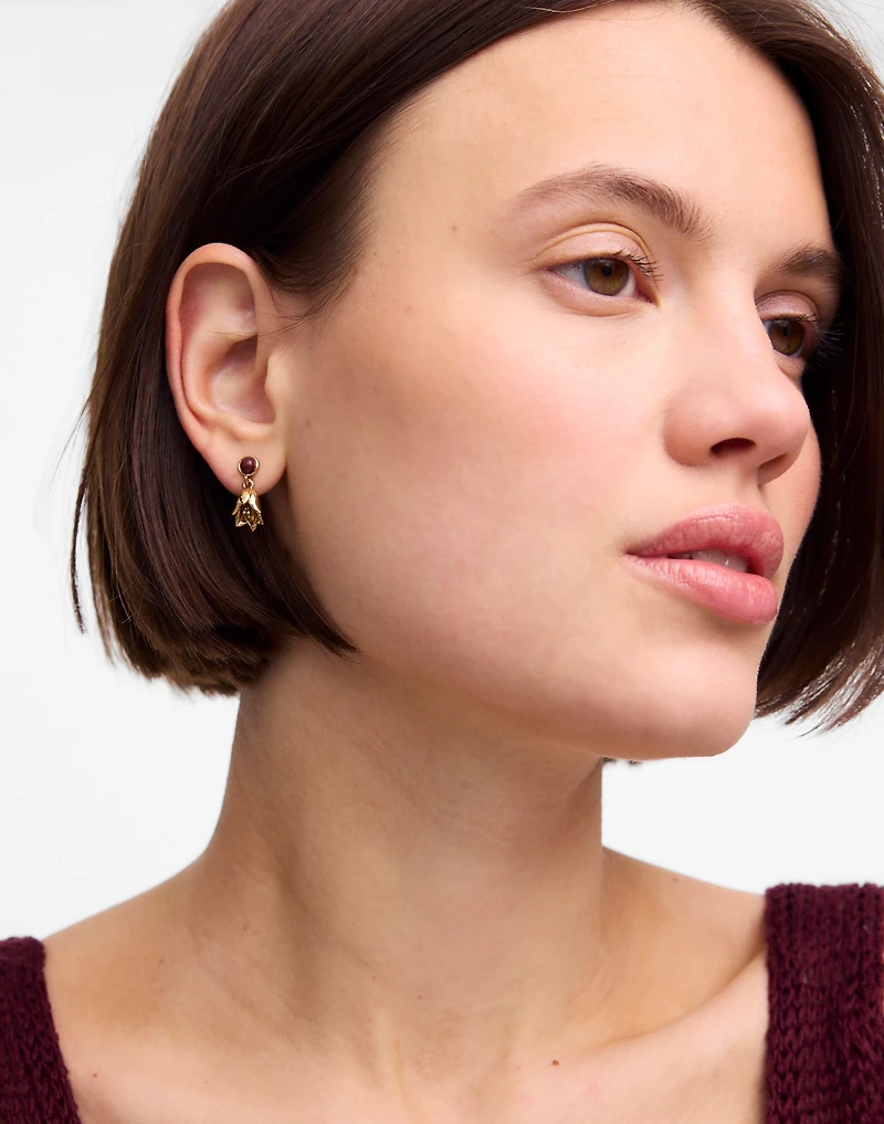 Semiprecious Lily Drop Earrings | Madewell