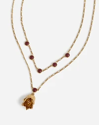 Two-Pack Semiprecious Lily Necklace Set | Madewell