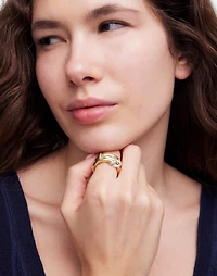 Two-Toned Linked Ring | Madewell