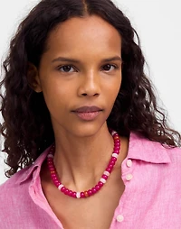 Semiprecious Chunky Beaded Choker Necklace | Madewell