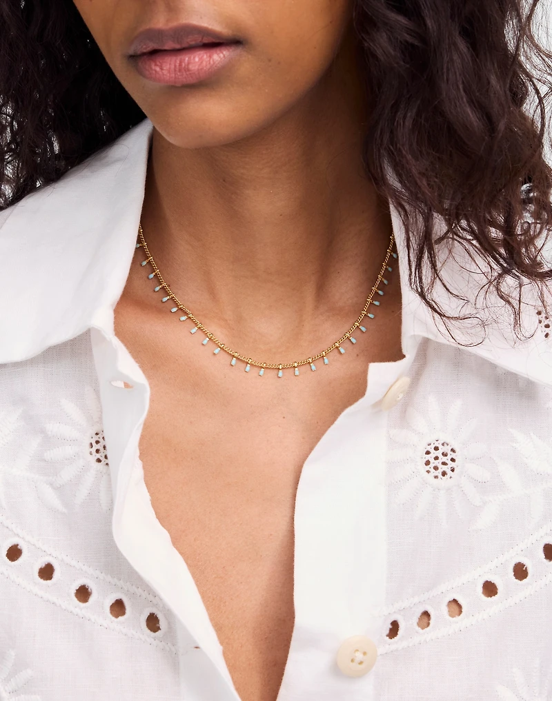Enamel Chain Choker Necklace | Madewell