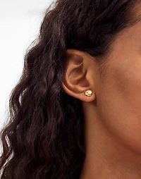 Demi-Fine Shell Stud Earrings | Madewell