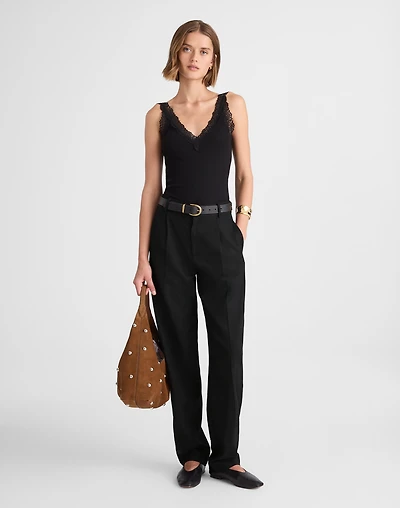 High-Rise Barrel-Leg Pants | Madewell
