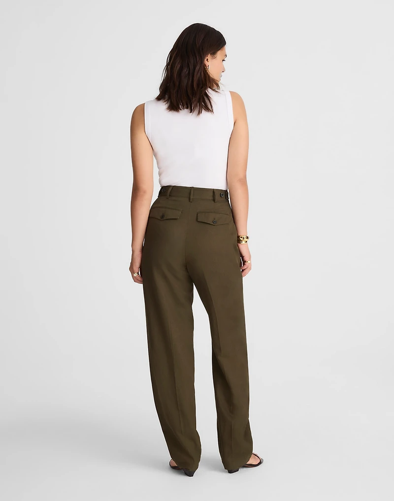 High-Rise Barrel-Leg Pants | Madewell