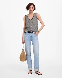 Slub Relaxed V-Neck Tank | Madewell