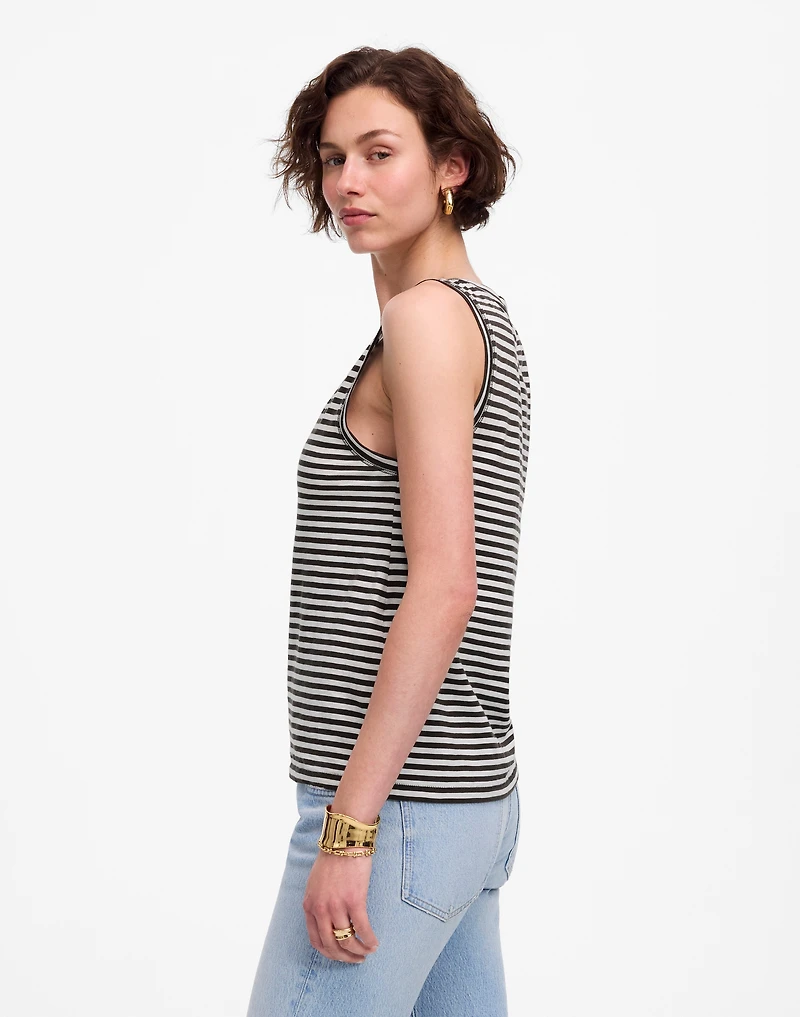 Slub Relaxed V-Neck Tank | Madewell