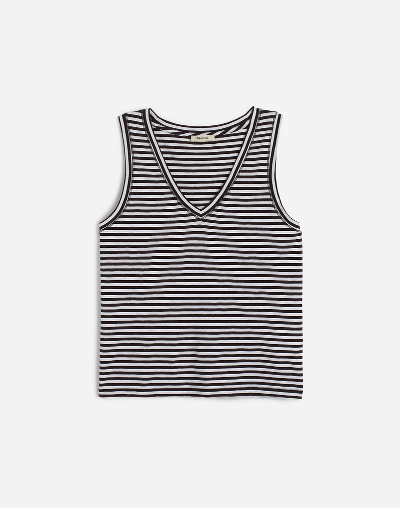 Slub Relaxed V-Neck Tank | Madewell