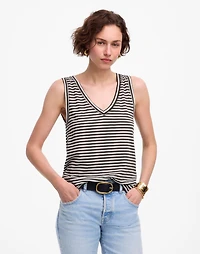 Slub Relaxed V-Neck Tank | Madewell