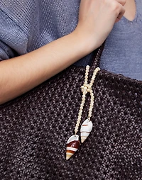 Shell and Pearl Bag Charm | Madewell