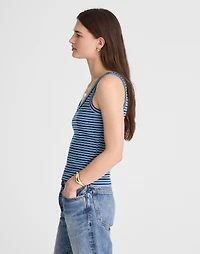 Re)generative Cotton Ribbed Scoopneck Tank | Madewell