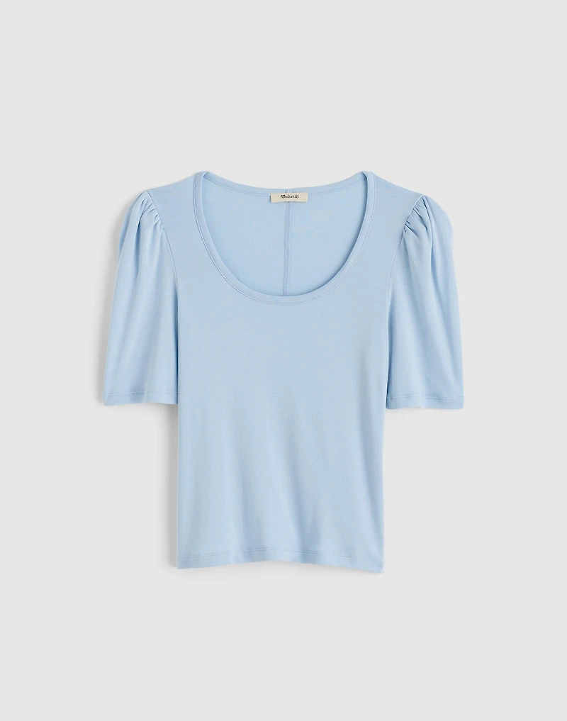 Puff-Sleeve Scoopneck Tee | Madewell