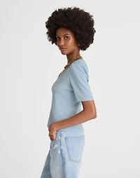 Puff-Sleeve Scoopneck Tee | Madewell