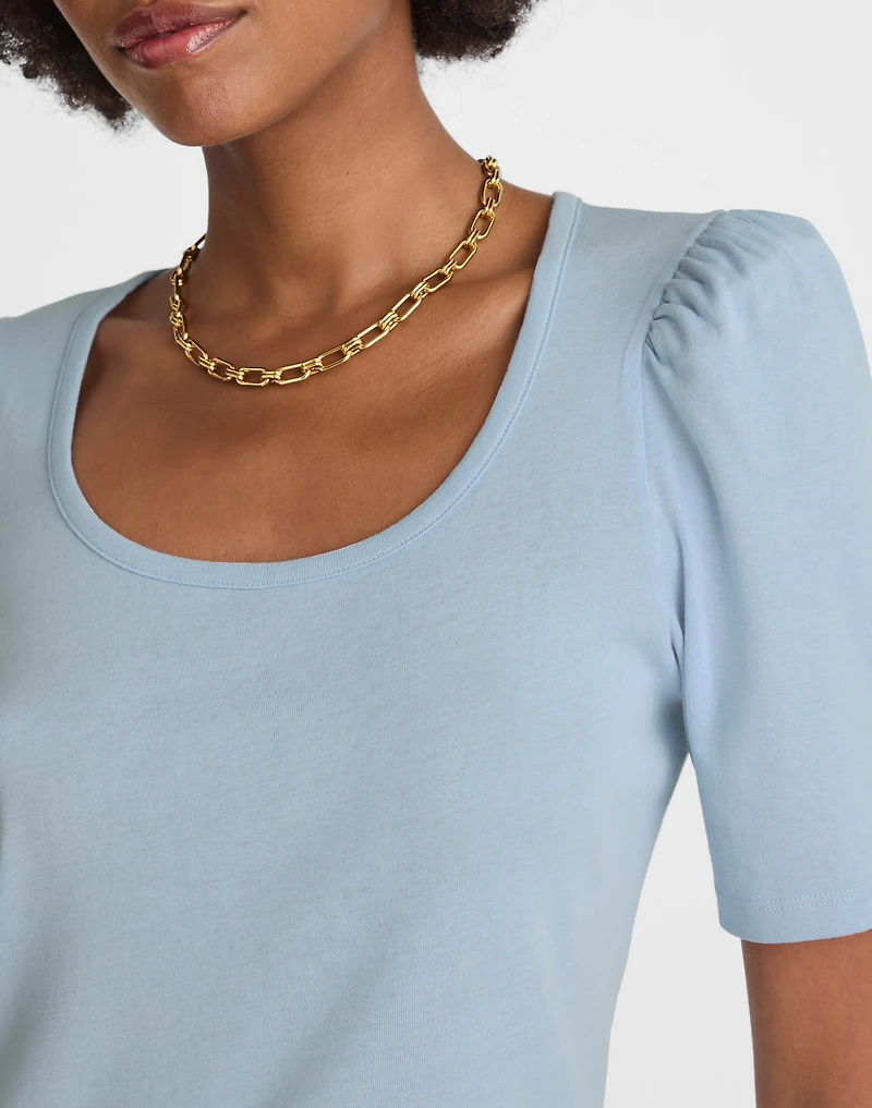 Puff-Sleeve Scoopneck Tee | Madewell