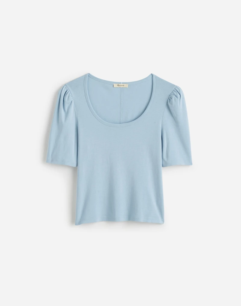 Puff-Sleeve Scoopneck Tee | Madewell