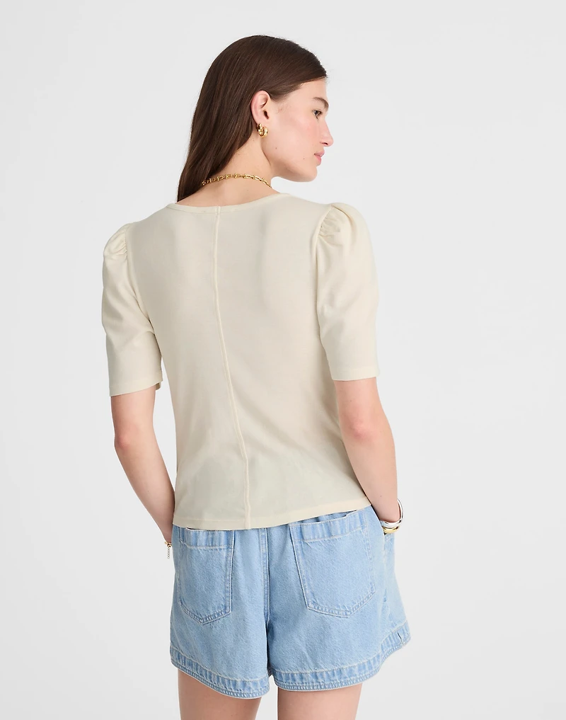 Puff-Sleeve Scoopneck Tee | Madewell