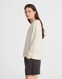 Cotton Terry V-Neck Sweatshirt | Madewell