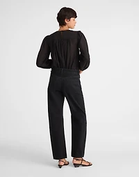 The Petite Darted Barrel-Leg Jean | Madewell
