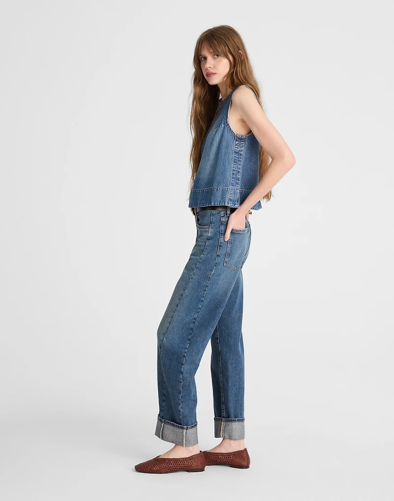 Tall Pieced Barrel-Leg Jeans | Madewell