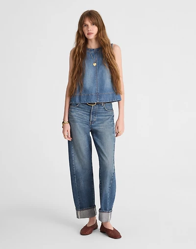 Tall Pieced Barrel-Leg Jeans | Madewell