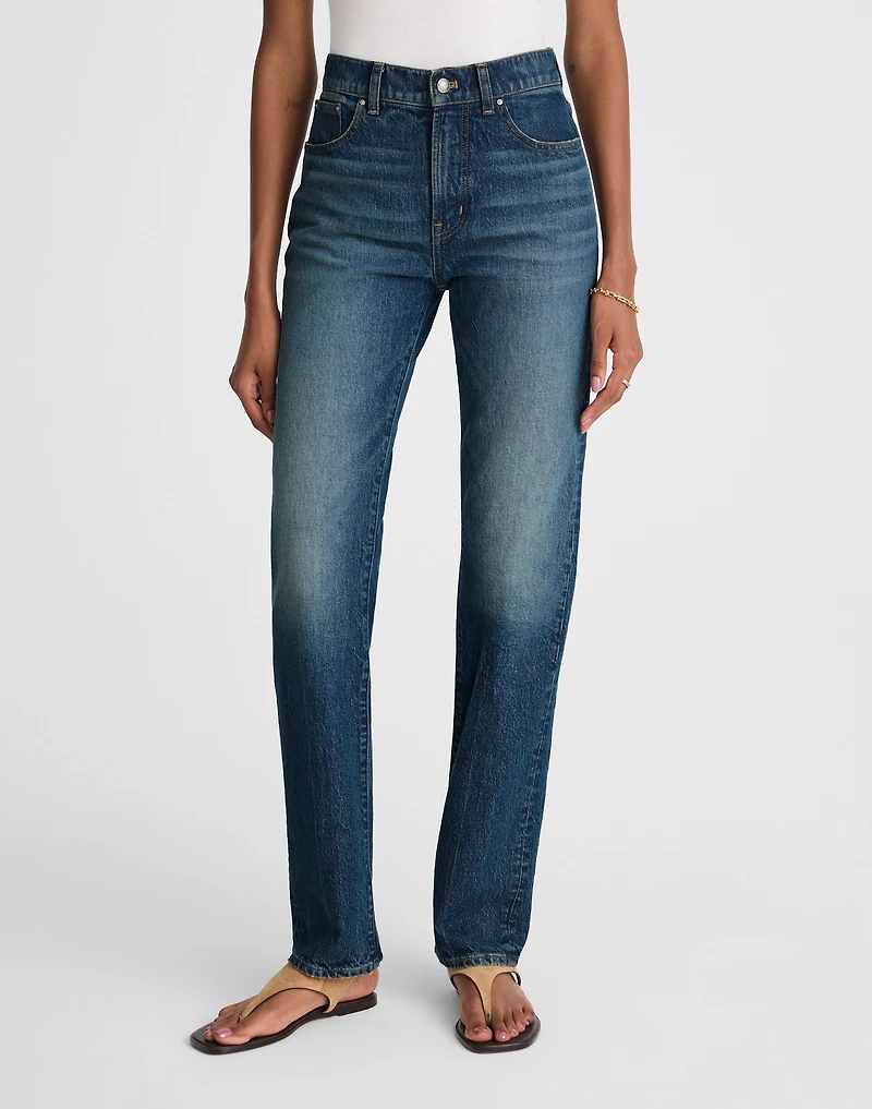 The Petite Longline Straight Jean | Madewell