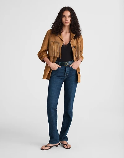The Petite Longline Straight Jean | Madewell