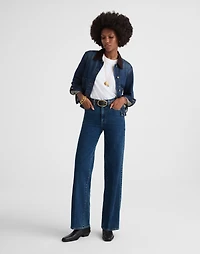The Wide-Leg Jean Super Stretch Denim