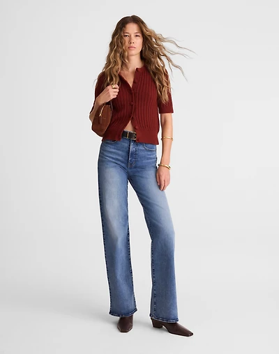 The Wide-Leg Jean in Super Stretch