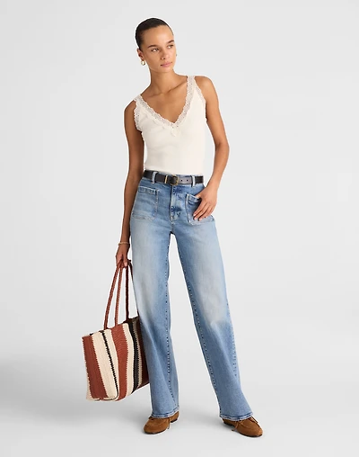 The Emmett Wide-Leg Jean Atlin Wash | Madewell