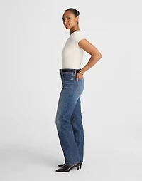 The Curvy Longline Straight Jean Greendale Wash | Madewell