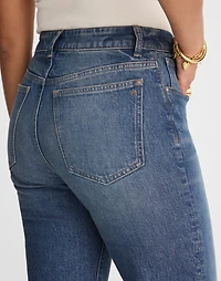 The Curvy Longline Straight Jean Greendale Wash | Madewell