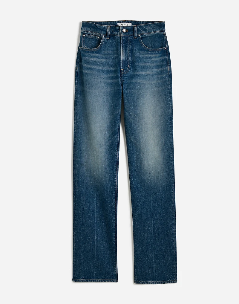 The Curvy Longline Straight Jean Greendale Wash | Madewell