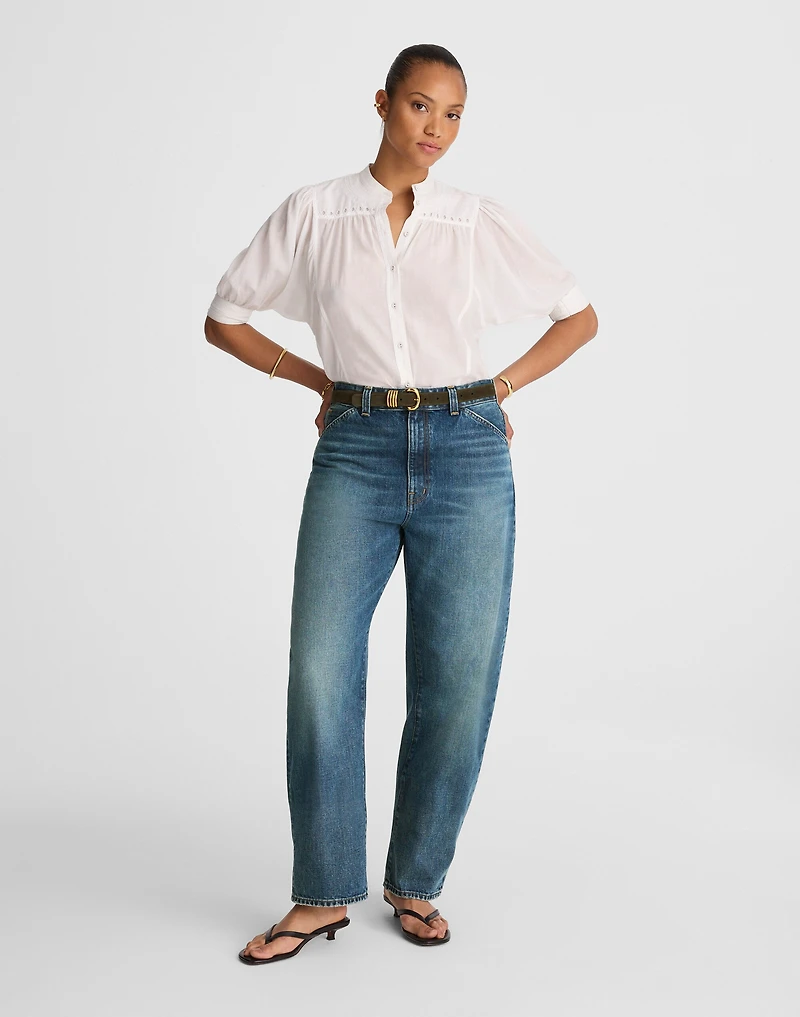 The Curvy Balloon Jean Greendale Wash | Madewell