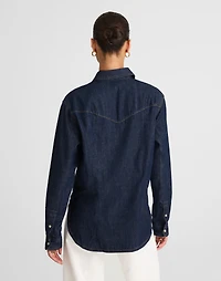 Denim Oversized Western Shirt | Madewell